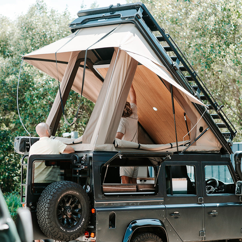land rover defender rooftop tent LAND ROVER DEFENDER 110 – Headspace Campers