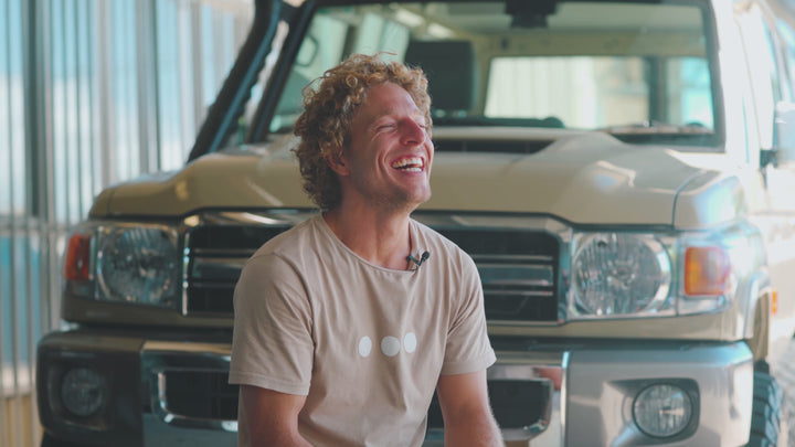 Man - founder talking about the business of headspace campers.